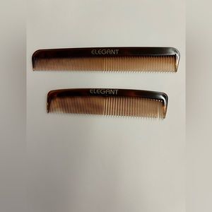New “Elegant for Men” Hair Combs Two Combs 6 1/2” 5” for all Hair Types